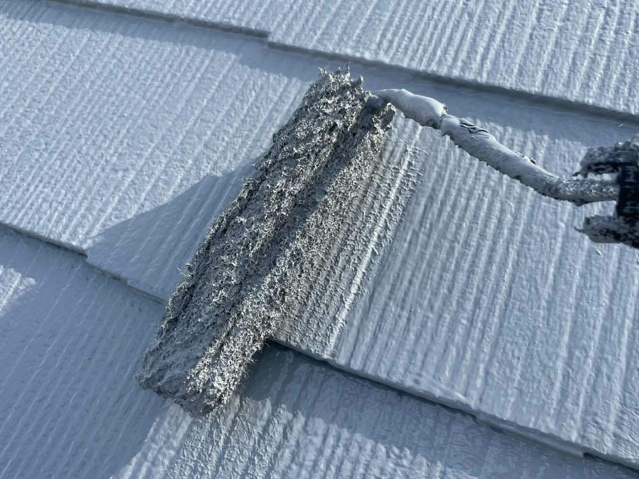 1月15日　屋根上塗り